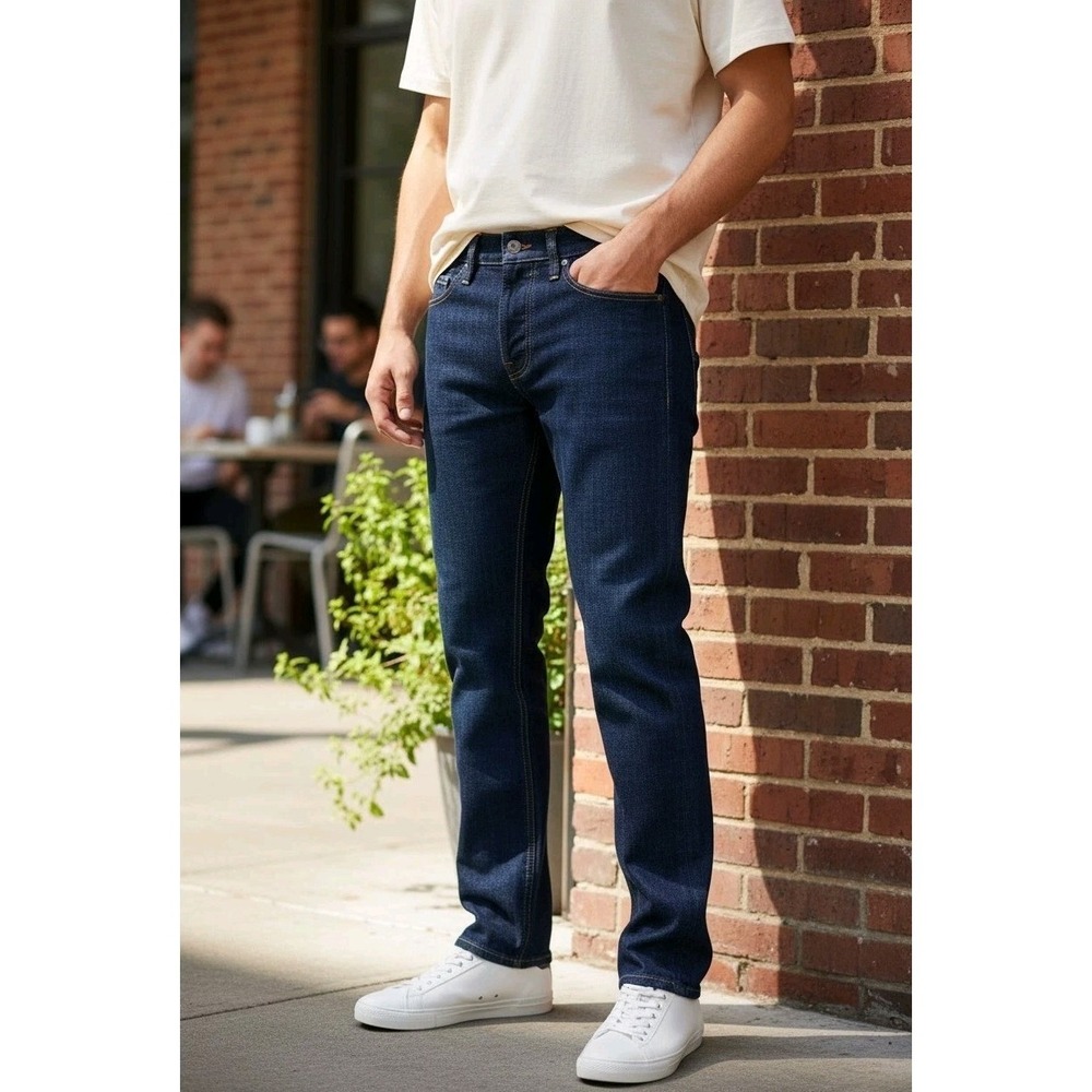 Born Fly Anytown USA Raw Indigo Selvedge Denim Jeans Mens 32 (30x31.5 Button Fly